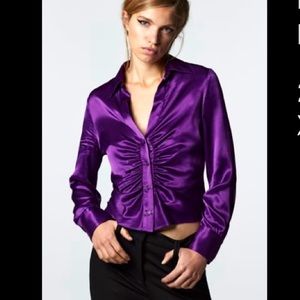 Brand new zara satin top
